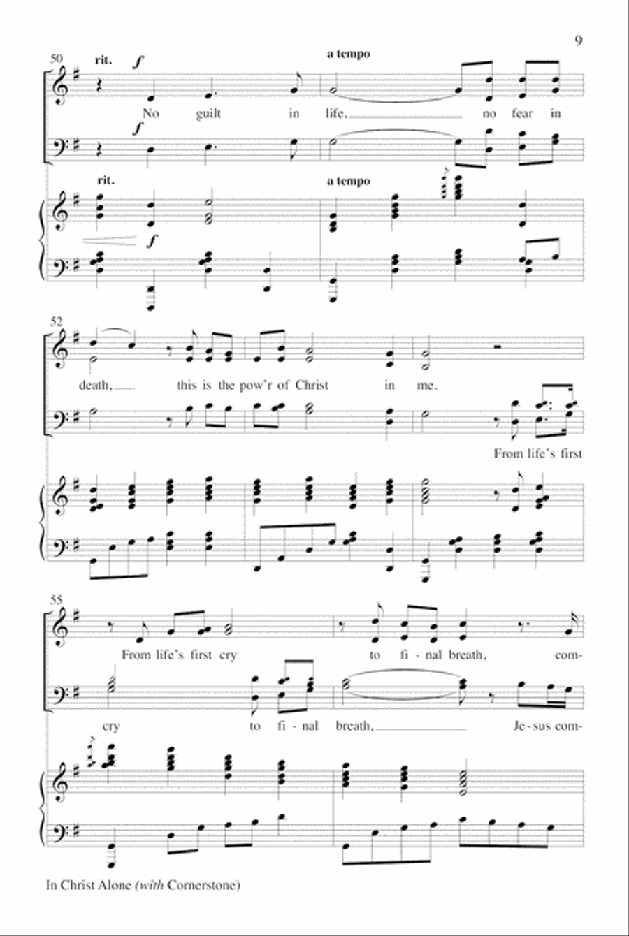 In Christ Alone with Cornerstone Choir scores gallery preview page 9