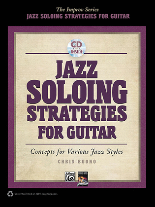 Book cover for Jazz Soloing Strategies for Guitar