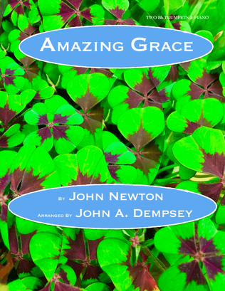 Book cover for Amazing Grace (Trio for Two Trumpets and Piano)