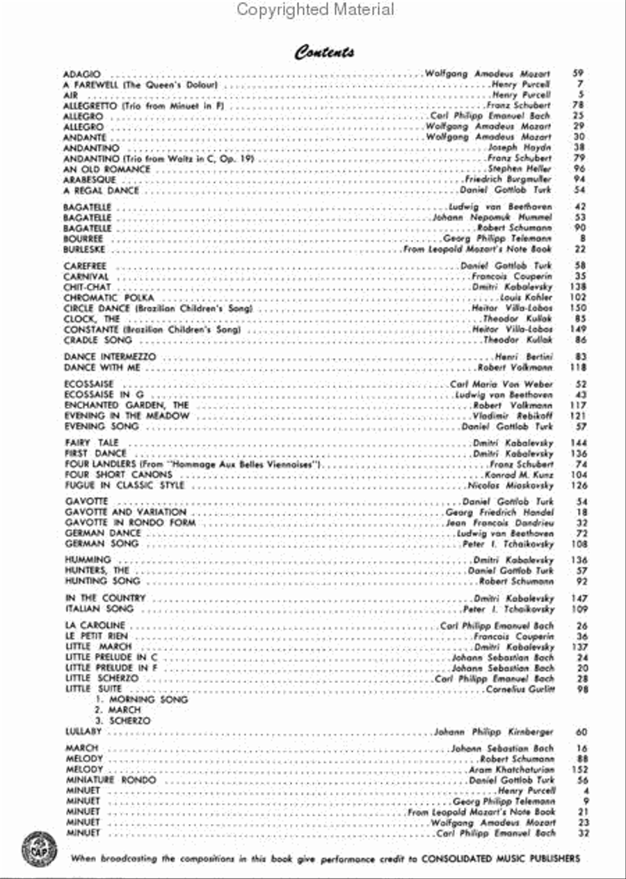 Easy Classics to Moderns Piano Solo scores gallery preview page 2