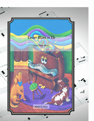 Book cover for Easier Blues in Eb - original piano solo
