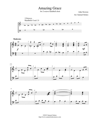 Amazing Grace - for 2-octave handbell choir