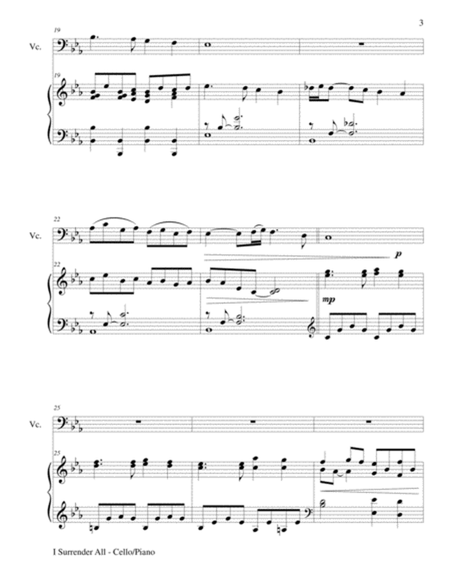 I SURRENDER ALL (Duet – Cello and Piano/Score and Parts) image number null