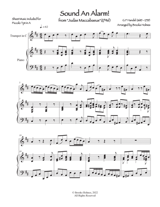 Sound An Alarm - Aria from Judas Maccabaeus - Piccolo Trumpet & Piano in D