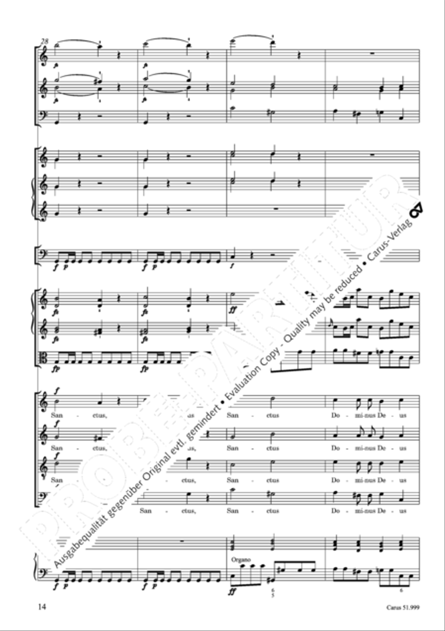 Te Deum Te Deum 4-Part scores gallery preview page 15
