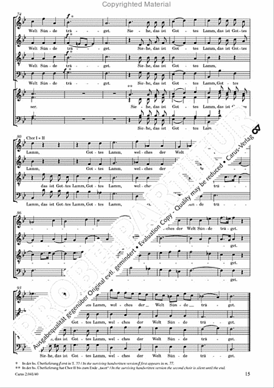 Motets and arias for choirs collected and edited by Johann Adam Hiller, vol. 4 Voice Solo scores gallery preview page 16