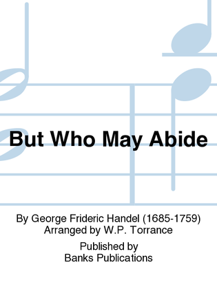 Book cover for But Who May Abide