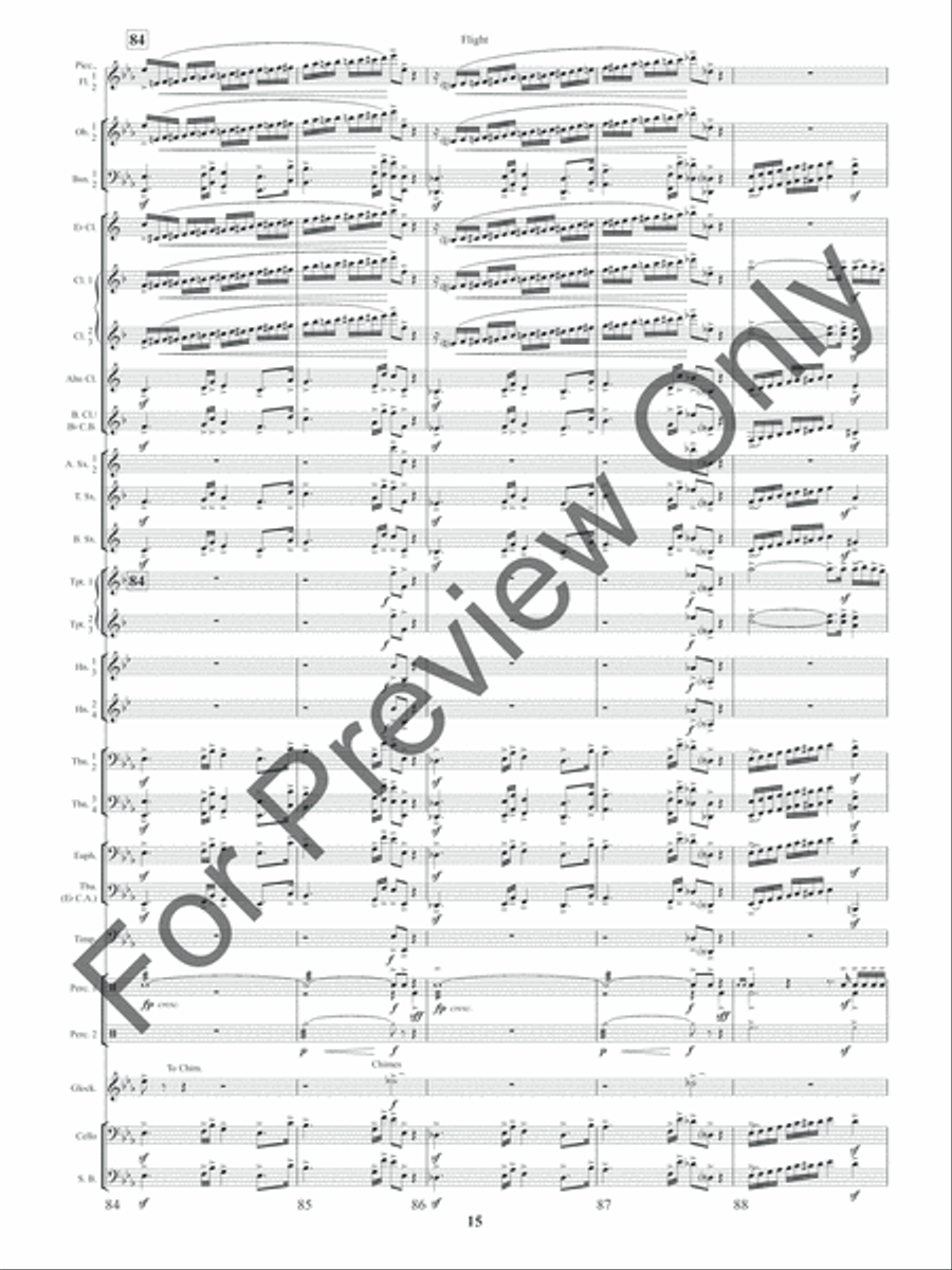 Flight (Score) Concert Band scores gallery preview page 18
