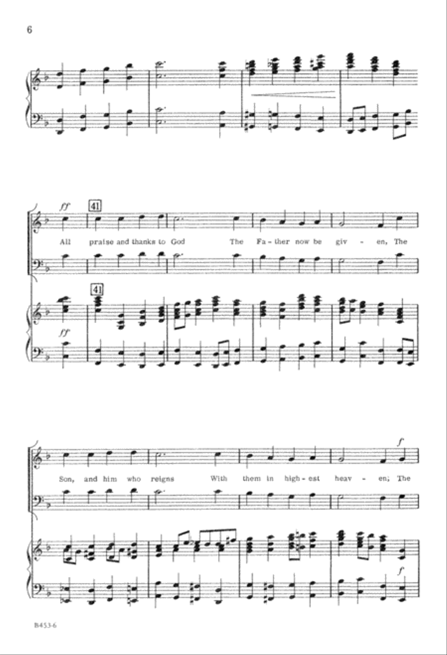 Now Thank We All Our God Now Thank We All Our God 4-Part scores gallery preview page 7