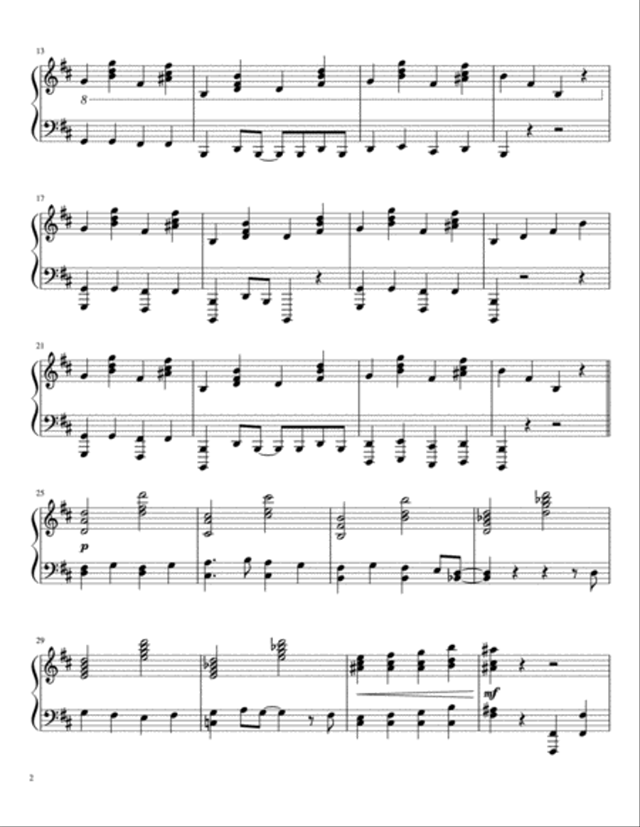 Spooky Scary Skeletons Spooky Scary Skeletons Piano Solo scores gallery preview page 2