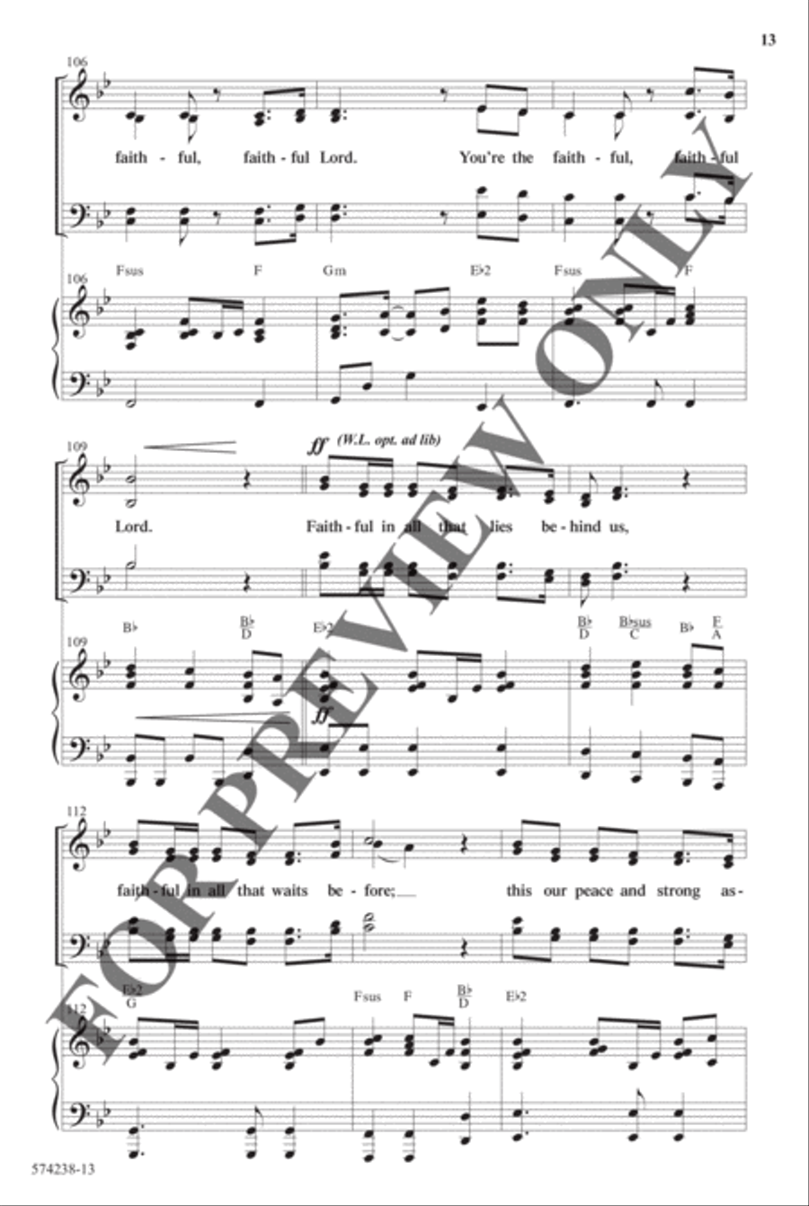God's Faithfulness Medley - Anthem Choir scores gallery preview page 12