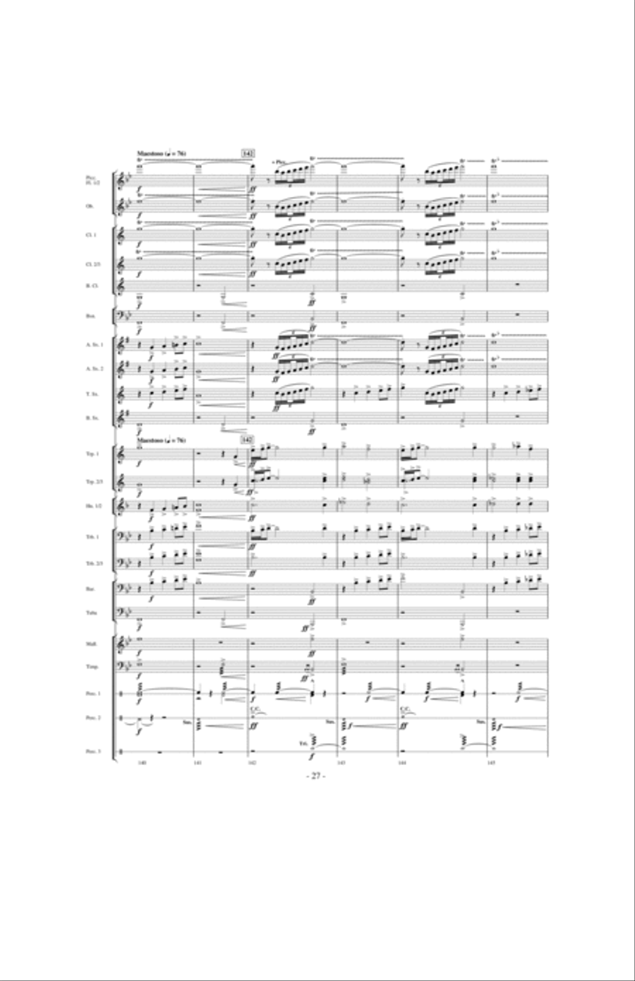 Beyond the Higher Skies Concert Band scores gallery preview page 26