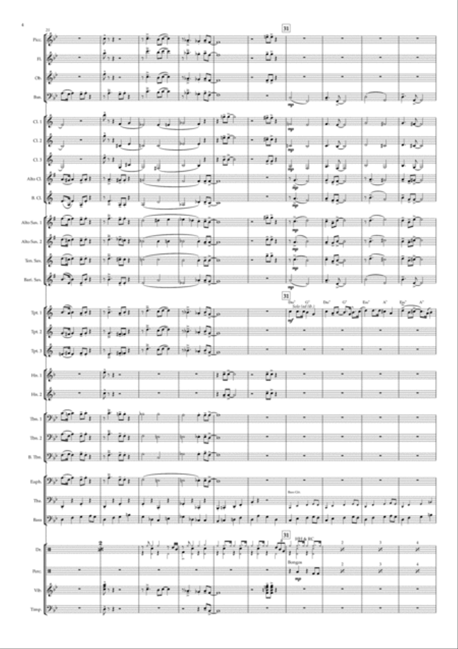 Satin Doll Concert Band scores gallery preview page 4