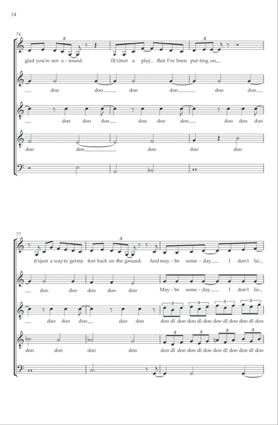 Since You've Been Gone Since You've Been Gone Choir scores gallery preview page 15