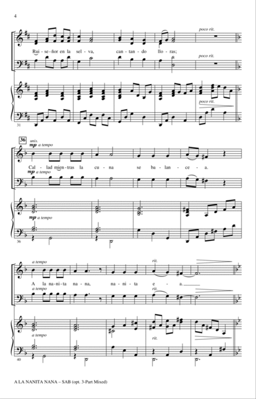 A La Nanita Nana (with Coventry Carol) 3-Part scores gallery preview page 3