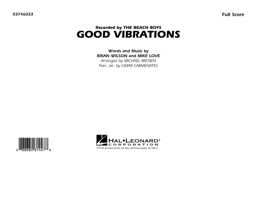 Good Vibrations - Conductor Score (Full Score) Marching Band scores gallery preview page 1
