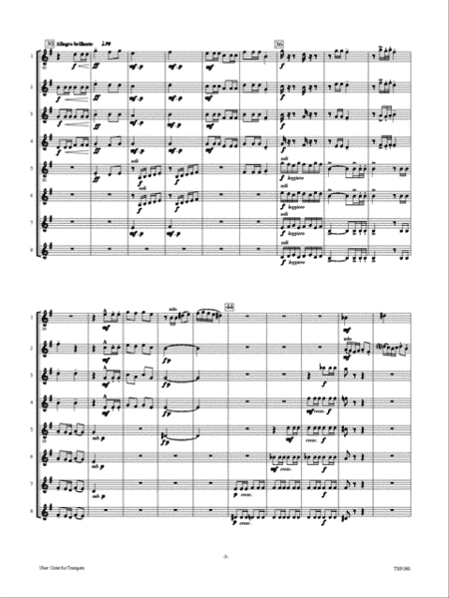Octet for Trumpets Small Ensemble scores gallery preview page 4