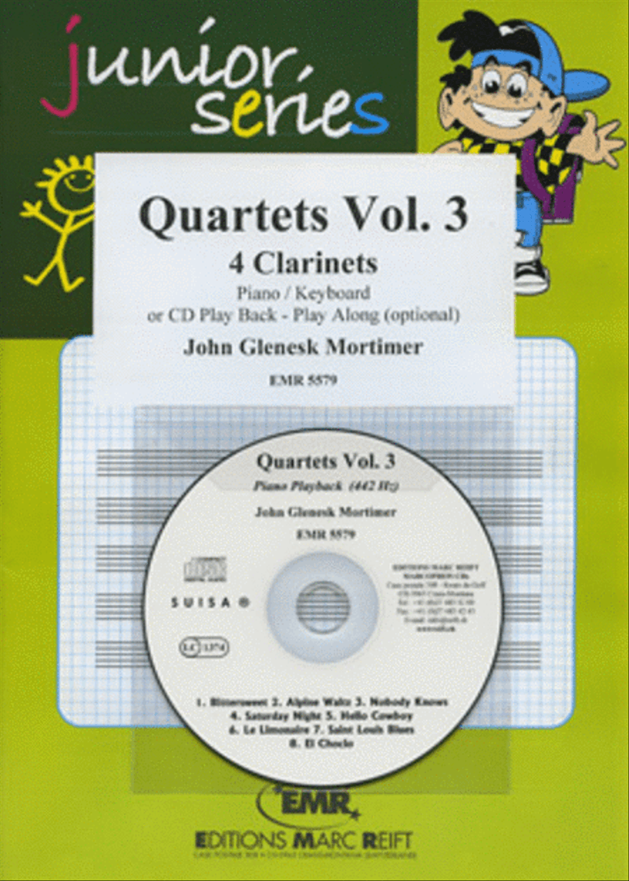 Quartets Volume 3 Clarinet scores gallery preview page 1