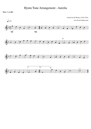 Hymn tune Aurelia By SS Wesley arr. David Catherwood