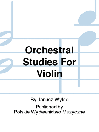 Book cover for Orchestral Studies For Violin