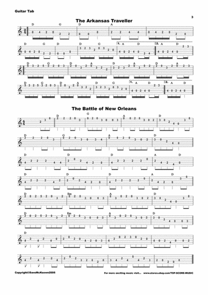 30 Bluegrass and Country Tunes for Guitar, tab in EADGBE image number null
