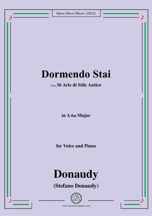 Donaudy-Dormendo Stai,in A flat Major
