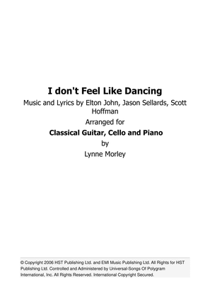 Book cover for I Don't Feel Like Dancin'