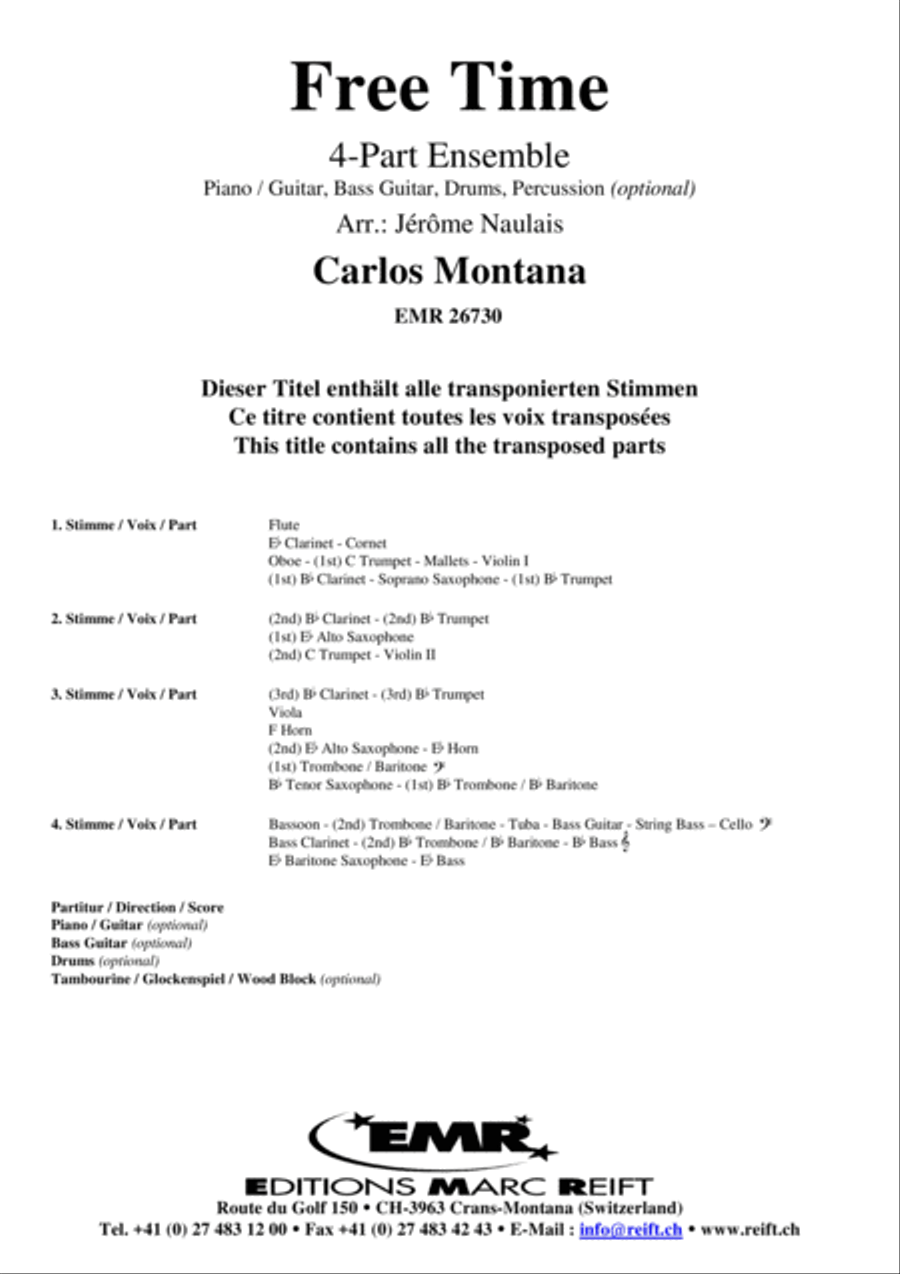 Free Time Concert Band scores gallery preview page 2