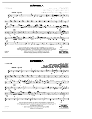 Se&#241;orita (arr. Carmenates and Brown) - Bb Tenor Sax