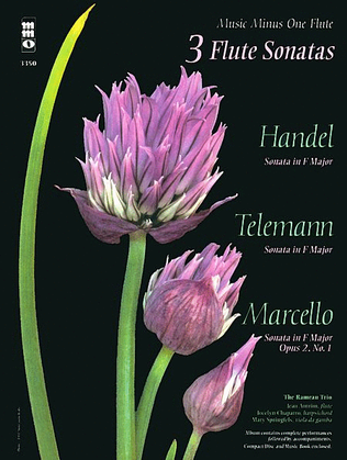 Book cover for 3 Flute Sonatas – Handel, Telemann, Marcello