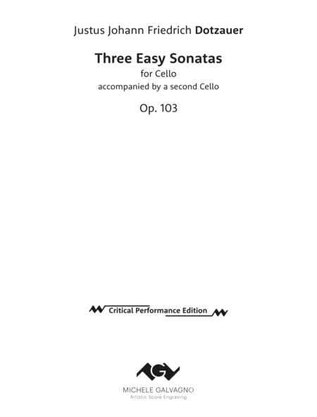 Three Easy Sonatas for Two Cellos image number null