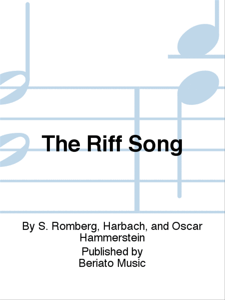 The Riff Song Piano, Vocal, Guitar scores gallery preview page 1