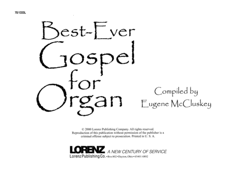 Best-ever Gospel for Organ