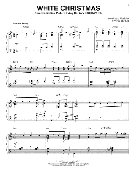 White Christmas [Jazz version] (arr. Brent Edstrom)