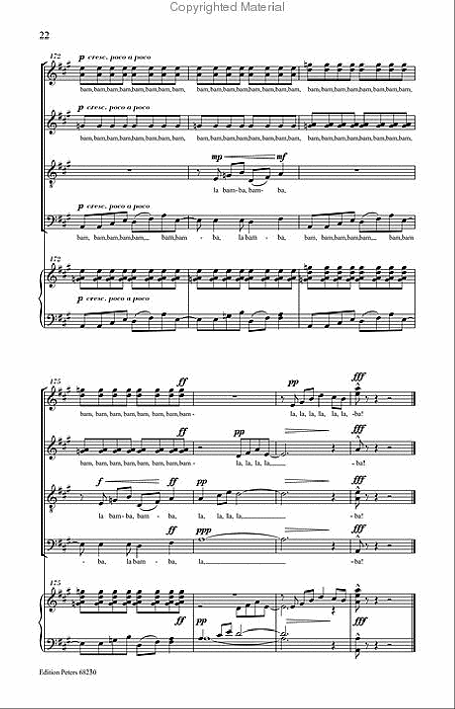 Fantasy on La Bamba Fantasy on La Bamba Divisi scores gallery preview page 4