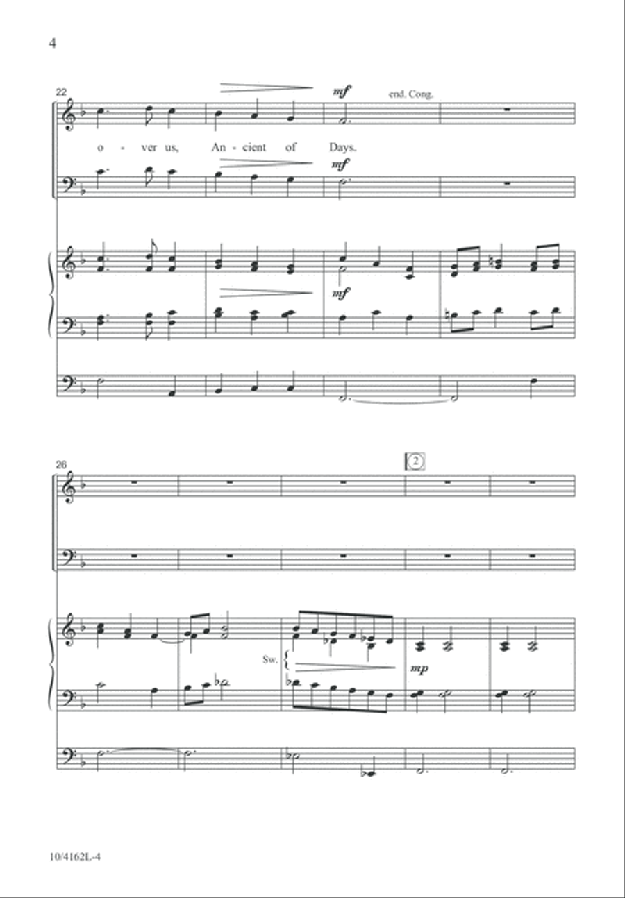 Come, Thou Almighty King 4-Part scores gallery preview page 4