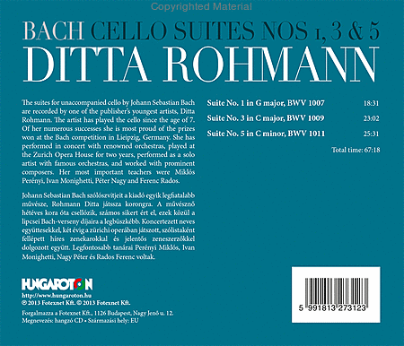 Cello Suites Nos. 1, 3, 5