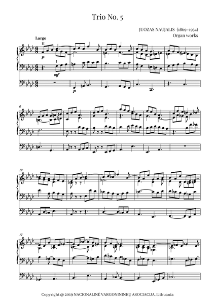 Trio No. 5 by Juozas Naujalis (1869–1934) image number null