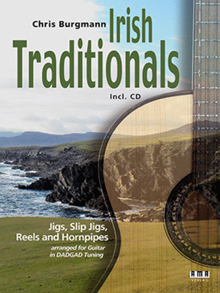 Book cover for Irish Traditionals-Jigs, Slip Jigs, Reels and Hornpipes arranged for Guitar in DADGAD Tuning