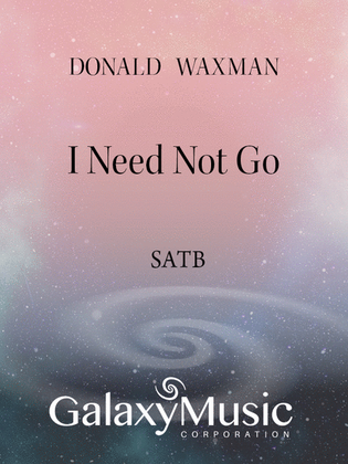 Book cover for Eight Thomas Hardy Songs: 5. I Need Not Go