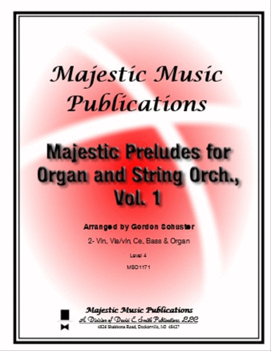 Majestic Preludes for Organ and String Orch., Vol. 1 String Orchestra scores gallery preview page 1