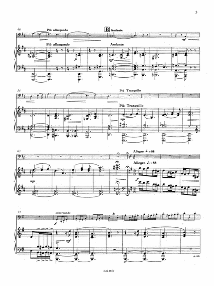 Andante & Allegro, Op.23 for Bassoon and Piano