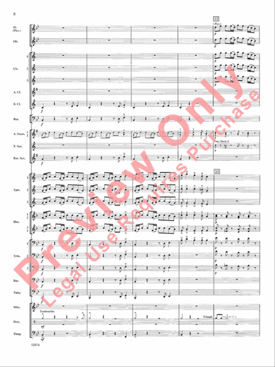Cumberland Cross Concert Band scores gallery preview page 9