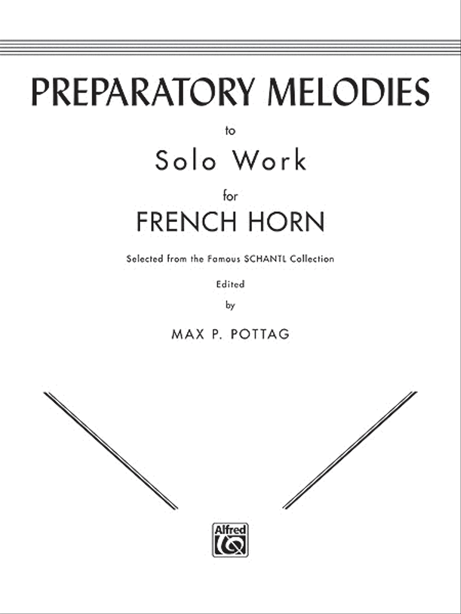Preparatory Melodies to Solo Work for Horn Horn scores gallery preview page 1