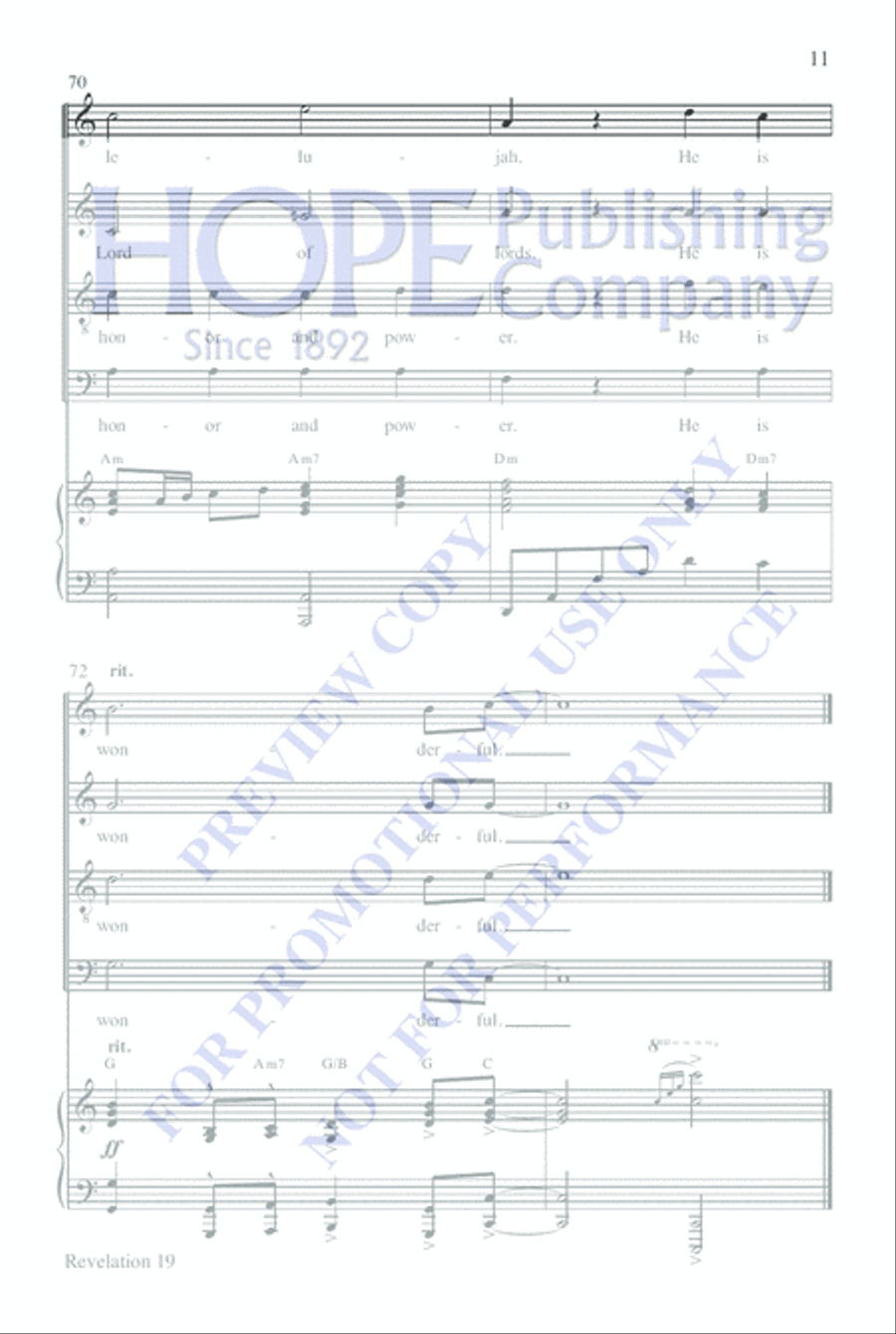 Revelation 19 Revelation 19 4-Part scores gallery preview page 11