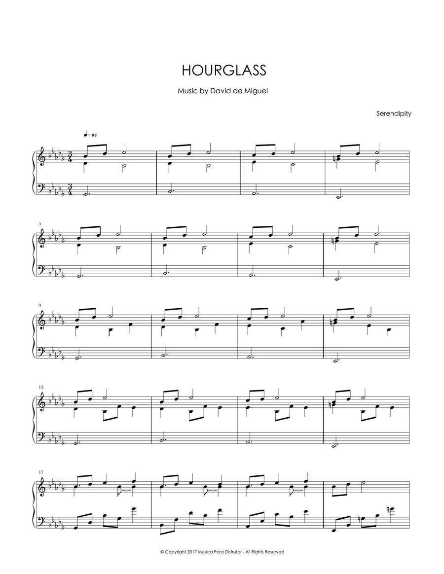 Hourglass Piano Solo Digital Sheet Music Sheet Music Plus