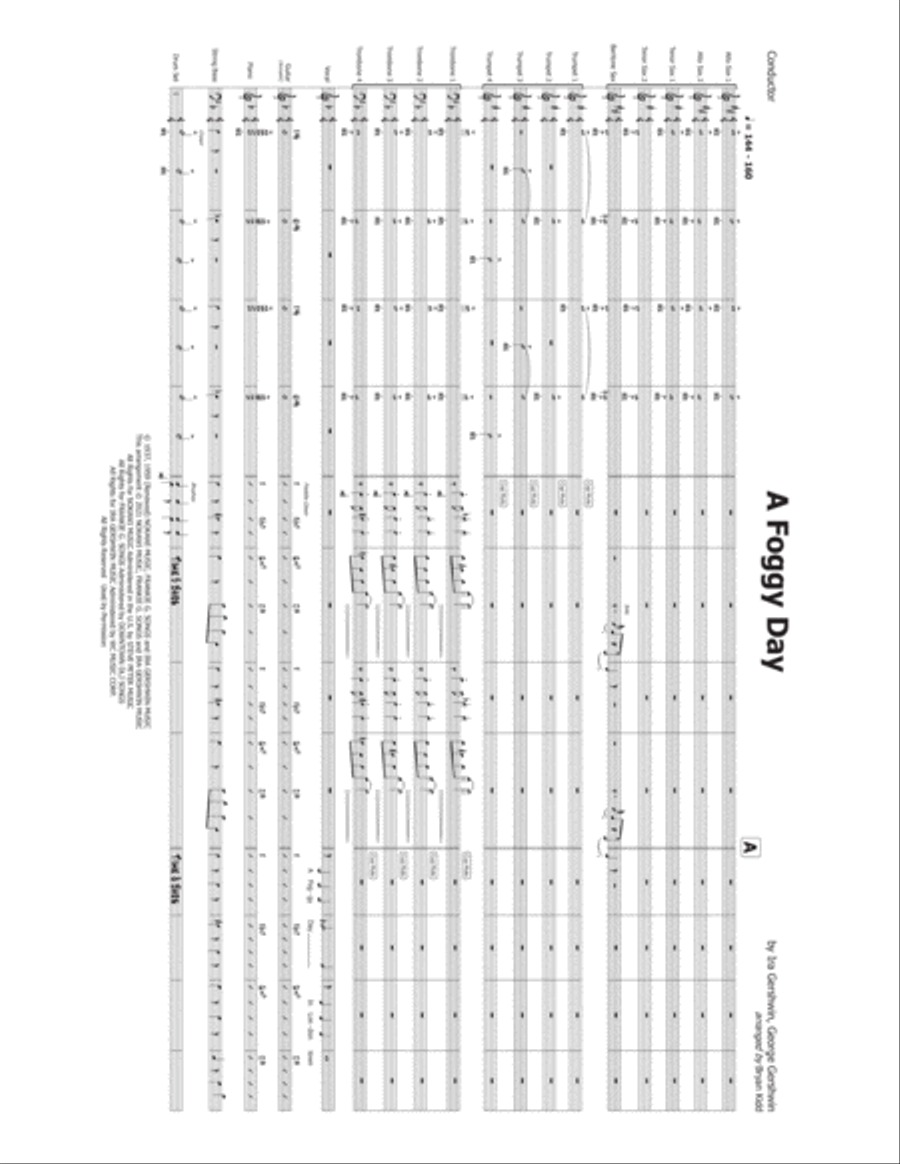 A Foggy Day (in London Town) Jazz Ensemble scores gallery preview page 2