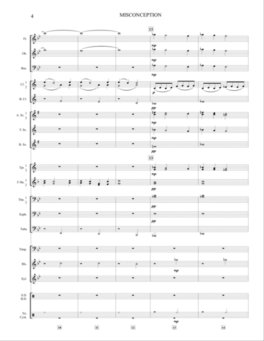 Misconception Concert Band scores gallery preview page 4