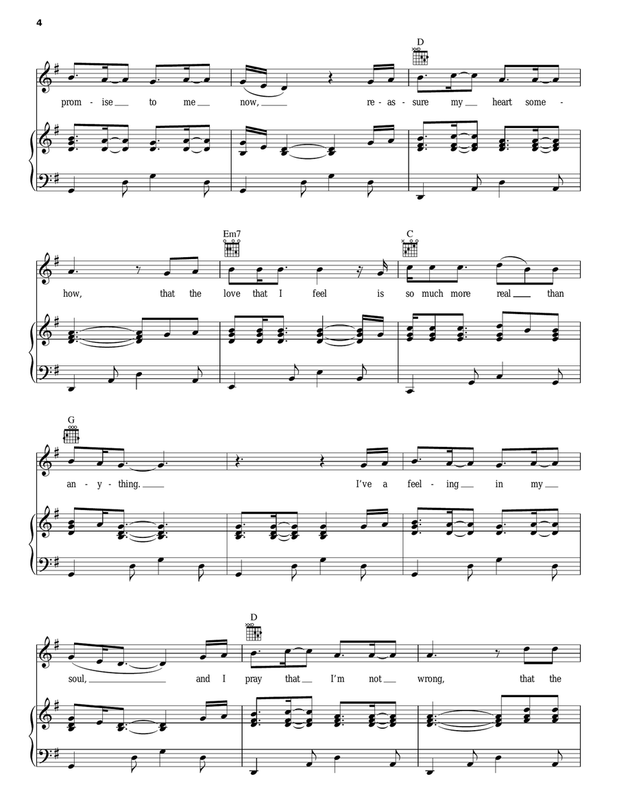 Born Again Piano, Vocal, Guitar scores gallery preview page 4