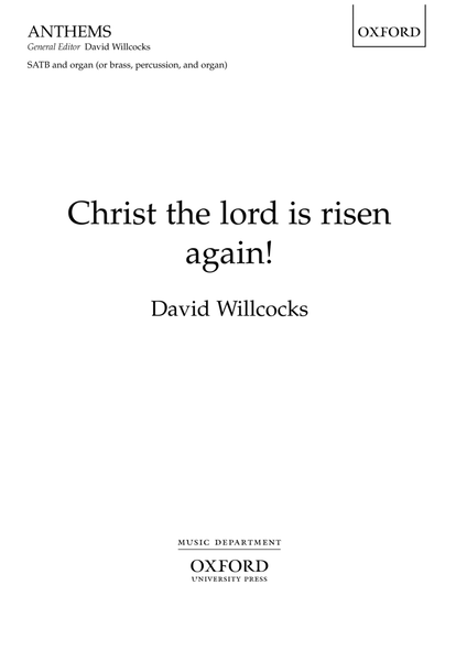 Christ the Lord is risen again!